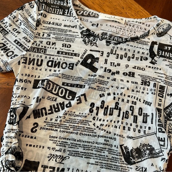 Rebellious Dreamer Sheer Ruched Top - Picture 3 of 3